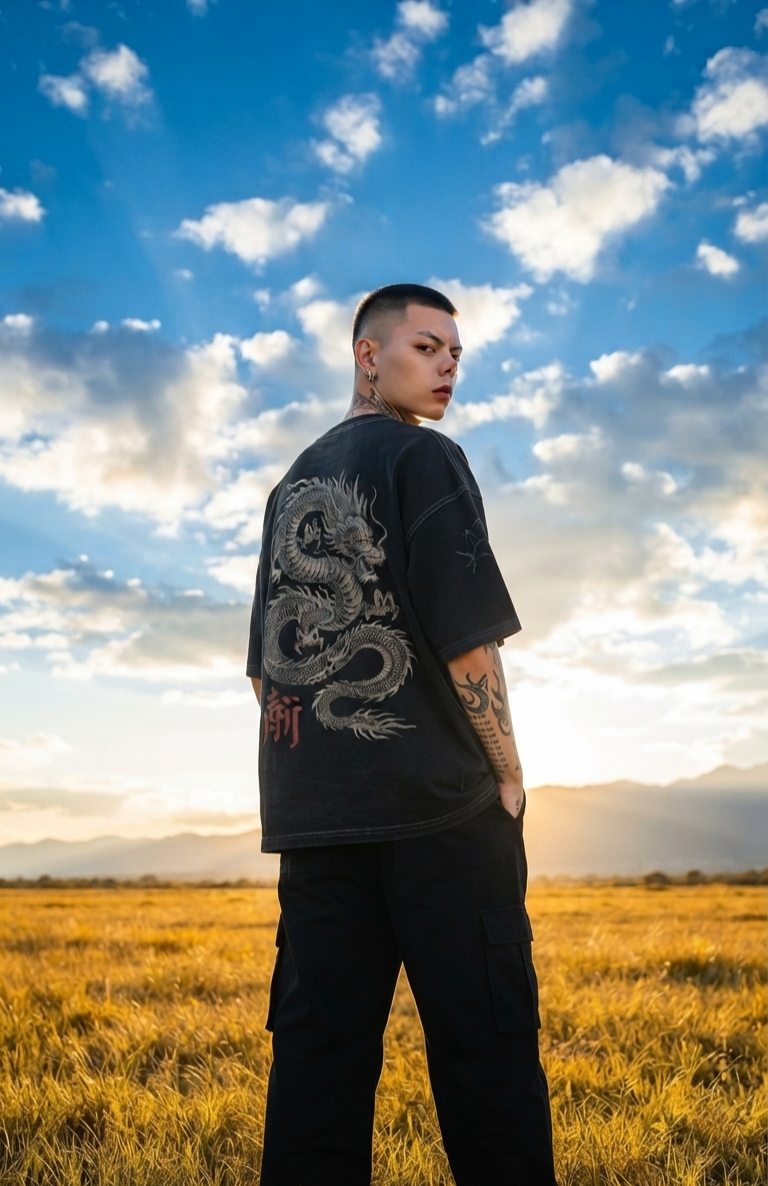 ASCEND —  Box Cut Oversized Tee 240GSM